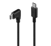 Lindy Cavo USB 32005 – USB 2.0 1 m con connettore Tipo C angolato 90° Nero