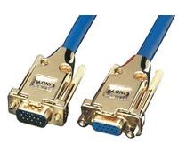 LINDY Cavo VGA - Premium Gold SVGA, Cavo di prolunga per Monitor (15HDM/15HDF), 7.5 m