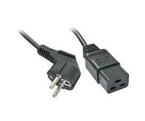 LINDY compatible Schuko to IEC C19 Mains Cable 2m