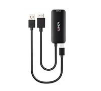 Lindy 43423 cavo e adattatore video 0,2 m USB tipo-C HDMI + USB Type-C Nero NEW
