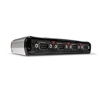 Lindy - Convertitore da USB a 4 Porte Seriali RS232, Chipset FTDI di Alta Qualità Compatibile con Windows, Mac. Adatto a Router, Dispositivi Dotati di Porta Seriale, 4 Pin D-sub Maschio a 9 vie DB9