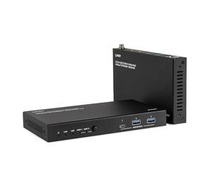 Lindy - Estensore USB 3.2 Gen 1 e HDMI 4K60 HDBaseT Cat.6A da 100 m con 2 host