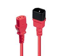 Lindy 30476 cavo di alimentazione Nero, Rosso 0,5 m Accoppiatore C14 Accoppiatore C13 NEW