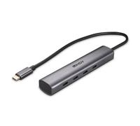 Lindy 43384 hub di interfaccia USB tipo-C 10000 Mbit/s Grigio