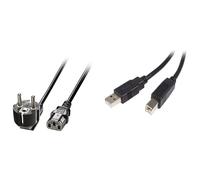 Lindy 30335 cavo di alimentazione Nero 2 m Spina di alimentazione di tipo F Accoppiatore C13