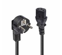 LINDY IEC-Netzkabel 2m Schuko-Winkelst. IEC320C13 ACC NUOVO