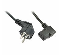 LINDY IEC-Netzkabel abgewinkelt Schuko an C13 2m ACC NUOVO