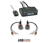 Lindy LINDY COMPACT SWITCH KVM VGA 2 PORTE USB 2.0 AUDI