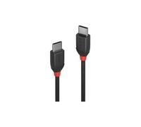 LINDY Nero Linea 1 M USB Cavo di Trasferimento Dati Tipo C Maschio A Protezione