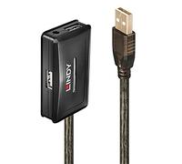 LINDY Prolunga Active USB 2.0 con hub, 10 m