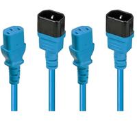 Lindy Prolunga IEC Blu, 0,5m (Confezione da 2)