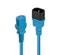 Prolunga corrente lindy 1x spina iec c14 presa c13 2 m blu