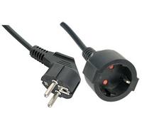Lindy Schuko extension, 5m, black cavo di alimentazione Nero
