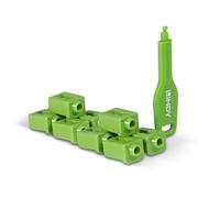 LINDY SFP - Serrature per Porte (10 Pezzi) con Chiave, Colore: Verde