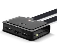 LINDY Switch 2 Port HDMI 2.0 Kvm Switch Compact 42345