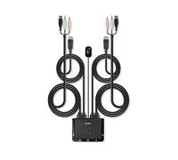 Lindy 42344 switch per keyboard-video-mouse (kvm) Montaggio rack Nero