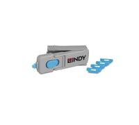 Lindy UK Chiavetta HDMI con 4 Blocchi, Blu