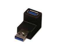 LINDY USB 3.2 90 Degree Up Type A Male to Female Right Angle Adapter