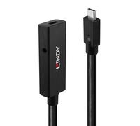 43364 cavo USB USB 3.2 Gen 2 (3.1 Gen 2) 5 m USB C 10 Gbit/s Nero, Cavo di prolunga Nero, 5 m, USB C, USB C, USB 3.2 Gen 2 (3.1 Gen 2), 10 Gbit/s, Nero