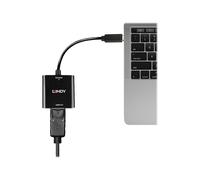 LINDY 43269 - Adattatore USB C > 1 DP, 4K@144 Hz, 21 cm