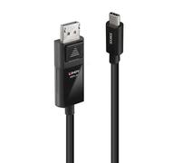 LINDY USB Type C to DisplayPort 1.4 Adapter Cable with HDR, 2 m