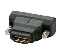 Lindy 41228 adattatore per inversione del genere dei cavi HDMI-A FM DVI-D M Nero
