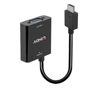 Lindy 38291 cavo e adattatore video 0,1 m HDMI tipo A (Standard) VGA (D-Sub) Nero