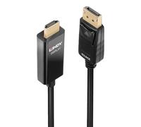 LINDY 40924 - DP 1.2 su connettore HDMI A, 0,5 m, attivo, HDR, 4K/60 Hz,