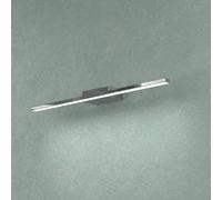 Applique Moderna Line Metallo Cromo Diffusore Acrilico Bianco Led 6W Calda 50Cm