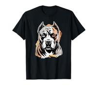 Line Art American Pit Bull Terrier Minimalist Pittie Maglietta
