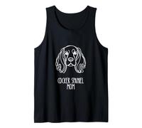 Line Art Best Dog Mom Donna - Cocker Spaniel Canotta