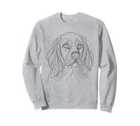 Line Art Cane Cocker Spaniel Spaniels Felpa