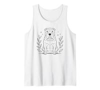 Line Art Chinese Shar-Pei Minimalist Canotta