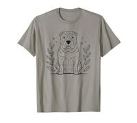 Line Art Chinese Shar-Pei Minimalist Maglietta