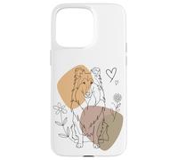 Line Art Collie Minimalist Collies Custodia per iPhone 15 Pro Max