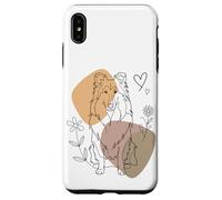Line Art Collie Minimalist Collies Custodia per iPhone XS Max