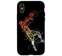 Line Art del giocatore di pallavolo Custodia per iPhone X/XS