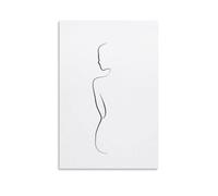 Line Art Drawings Ava Begins Line Art Poster stampa artistica da parete su tela poster foto pittura poster decorazione per la stanza 30 x 45 cm