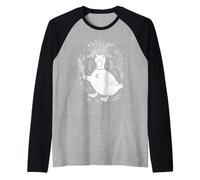 Line Art Duck Boho Ducks Maglia con Maniche Raglan