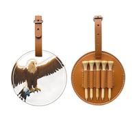 Line Art Eagle Brown - Borsa portaoggetti per tee da golf, facile da trasportare e più efficiente nel giocare a golf