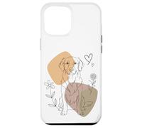 Line Art Golden Retriever Minimalist GR Goldie Custodia per iPhone 12 Pro Max