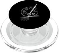 Line Art Tavolozza Pennello Pittura Arte Artista Pittore PopSockets PopGrip per MagSafe