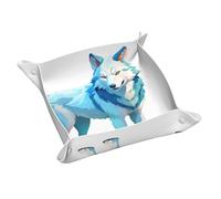 Line Art - Vassoio portaoggetti in pelle di lupo, portachiavi, monete, orologi, orecchini e altri accessori, un must per la casa