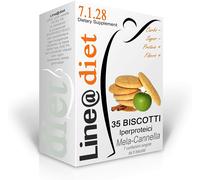 Line@ BISCOTTI PROTEICI Low Carb MELA E CANNELLA x Dieta Proteica |7conf. da 40g