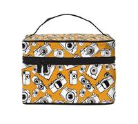 Line Camera Makeup Bag, Cute Cosmetic Bags per donne, trousse da toilette, grande borsa organizer da viaggio