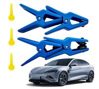 Line Clamping Tool - 4 pezzi Leak-Proof Brake Fluid Stop Clamp Set - Consistent Pressure Grip Vehicle System Maintenance Kit for Vehicle Maintenance Technicians Mobile Repair Service Providers