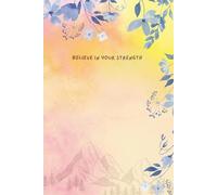 Line composition notebook with daily sparks of inspiration and motivation, 6 x 9, perfect for girls, teens and women, 180 pages: Cute colorfull lined journal for your thoughts and memories, paperback