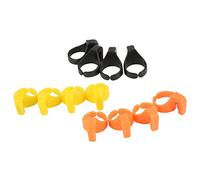 Line Cutter Ring Plastic 12 Pcs Colorful Thread Yarn Sewing Cutting Tool for Crafting Jewelry Making Quilting Knitting Cross Stitch Material Plastic Size 2x1.8cm