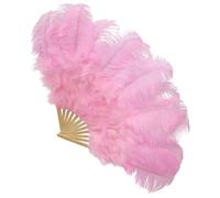 Line Dance Fan - 27.6x43.3inch Clap Fans for Line Dancing, Dance Fans | Folding Handheld Fan Ostrich | Foldable Fanss for Party Wedding Church Dancing and Decoration Accessories