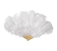 Line Dance Fan - 27.6x43.3inch Clap Fans for Line Dancing, Dance Fans | Folding Handheld Fan Ostrich | Foldable Fanss for Party Wedding Church Dancing and Decoration Accessories